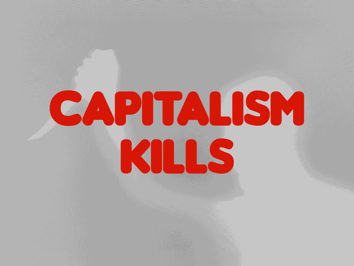 Red bubble-letter text reading 